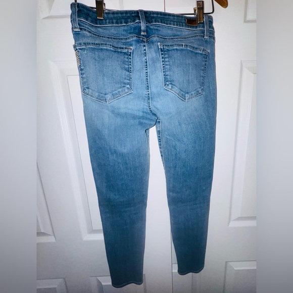 PAIGE Verdugo Crop Skinny Jeans | Distressed Knees | Size 28 - Picture 3 of 8